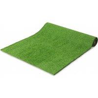 Outsunny Artificial Grass Turf Low Maintenance Realistic Lawn Pet Turf with Drain Holes for Garden 1m x 4m Green