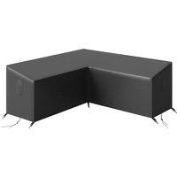 Outsunny V-Shaped Patio Furniture Cover, Waterproof Outdoor V-Shaped Sectional Sofa Cover, Anti-UV with Air Vent, Black