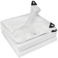 Outsunny 3 x 5m Waterproof Tarpaulin, Heavy Duty 140GSM Tear-Resistant PE Tarp with Reinforced Grommets, UV Protected Cover