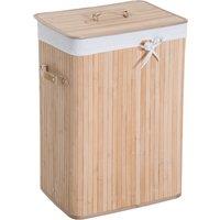 HOMCOM Bamboo Laundry Basket 40 x 30 x 60 cm