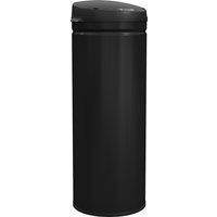 HOMCOM 50L Stainless Steel Sensor Bin - Black