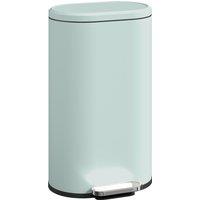 HOMCOM 30 L Modern Curved Kitchen Bin - Green
