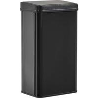 HOMCOM 50L Sensor Bin with Soft-Close Lid, Stainless Steel Automatic Touchless Motion Sensor Kitchen Bin, Black