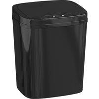 HOMCOM 15L Sensor Bin, Automatic Touchless Kitchen Bin, Easy Clean, Battery Operated for Home Office, Bedroom, Bathroom, Black