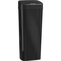 HOMCOM 50L Stainless Steel Sensor Bin - Black