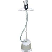 HOMCOM Clothes Steamer, Upright Garment Steamer Wrinkle Remover with Large 1.8L Water Tank, Adjustable Height, for Home Clothing, Light Grey