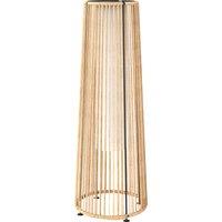 Outsunny Patio Garden Solar Powered Lights Woven Resin Wicker Lantern Auto On/Off