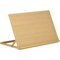 Vinsetto Desktop Table Easel Craft Workstation, Adjustable Beechwood A3 Table Top Easel, Portable Folding Artist Drawing & Sketching Board Aosom UK
