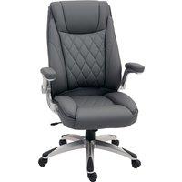 Vinsetto Faux Leather Executive Swivel Office Chair - Dark Grey
