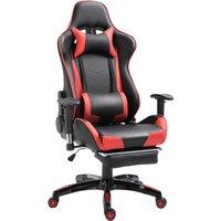 HOMCOM High-Back Gaming Chair Swivel Home Office Computer Racing Gamer Recliner Chair Faux Leather w
