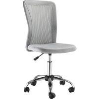 Vinsetto Mesh Office Chair with Height Adjustable, Swivel Wheels, Ergonomic Office Mesh Task Chair, Armless, Mid Back, Grey Aosom UK