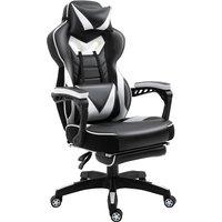 Vinsetto Ergonomic Racing Gaming Chair Office Desk Chair Adjustable Height Recliner with Wheels, Hea