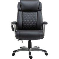 Vinsetto Executive Massage Office Chair with 6-Point Vibration, High Back, Armrests, Adjustable Height, Black Aosom UK