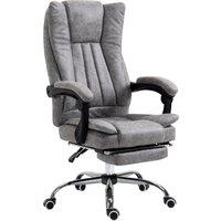 Vinsetto Ergonomic Office Chair, High Back Office Desk Chair w/ Lumbar Support & Adjustable Armrests (Grey) Aosom UK