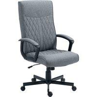 Vinsetto Computer Desk Chair w/ Adjustable Height and Tilt Function, High Back Home Office Chair, Computer Chair, Dark Grey Aosom UK