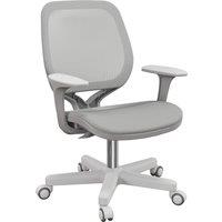 Vinsetto Office Chair, Breathable Mesh Swivel Desk Chair with Adjustable Height and 360 Swivel Security Wheels for Home Office, Study, Grey