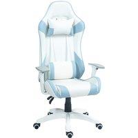 HOMCOM Gaming Chair, Racing Gamer Chair, Reclining Faux Leather Computer Chair w/ Headrest, Lumber, 3D Armrests, Adjustable Height Aosom UK