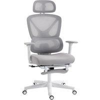 HOMCOM Ergonomic and Adjustable Office Chair - Grey