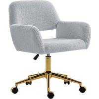 HOMCOM Faux Fur Rabbit Chair - Grey