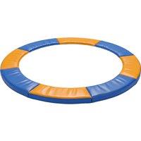 HOMCOM 8FT Trampoline Spring Cover, Plastic Trampoline Pad Replacement Safety Guard, Yellow and Blue