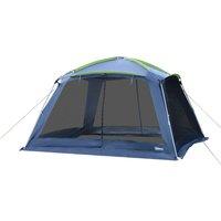 Outsunny Portable Camping Tent, 5-8 Person Dome Tent, Outdoor Screen House, Sun Shelter, 360x355x215cm, Dark Blue/Green