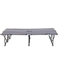 Outsunny Folding Double Camping Cot, Portable Sunbed with Durable Carry Bag, Comfortable Outdoor Use Aosom UK