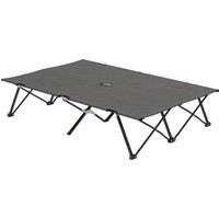 Outsunny Double Camping Cot Bed, with Bag - Charcoal Grey