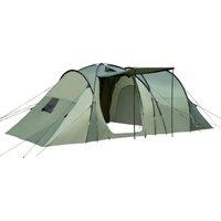 Outsunny 5 Man Camping Tent Camping Gazebo Garden Tent w/ Rainfly 3 Rooms Carry Bag
