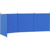Outsunny 5 Pole Camping Windbreaks, Beach Wind Shield Shelter with Carry Bag and Steel Poles, Outdoor Caravan Privacy Shield, 540cm x 150cm