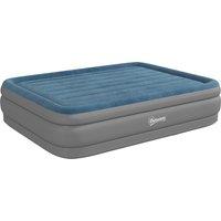 Outsunny Inflatable Slumber: Queen-Size Air Bed with Integrated Pump & Storage Bag Aosom UK