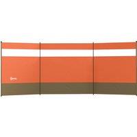 Outsunny Camping Windbreaker with Clear Windows and Steel Poles, for Beach Caravan Campervan, 440 x 140cm, Orange