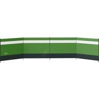 Outsunny Camping Windbreaker with Clear Windows and Steel Poles, for Beach Caravan Campervan, 725 x 140cm, Army Green