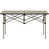Outsunny Aluminium Folding Picnic Table, Lightweight, Portable with Roll Up Top and Carry Bag for Outdoor Adventures, Cooking, Hiking Aosom UK