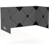 Outsunny Camping Windbreak Pop Up Windbreaker Blocker with Ropes Pegs for Beach Caravan Outdoor 480 x 120 cm