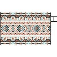 Outsunny Picnic Blanket, 300x200CM Large Beach Blanket Outdoor Picnic Mat with Integrated Strap for Camping, Mix-Colour