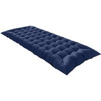 Outsunny Sleeping Mat, Foldable Camping Mattress Pad with Four Corner Elastic Straps, Dark Blue
