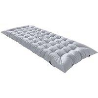 Outsunny Sleeping Mat, Foldable Camping Mattress Pad with Elastic Straps, Light Grey