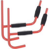 HOMCOM Canoe/Kayak Aluminum Wall Mount Hangers-Red Aosom UK
