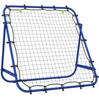 HOMCOM Adjustable Rebounder Net Kickback Target Goal for Teens Adults Training, Blue Aosom UK