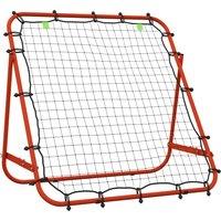 HOMCOM Adjustable Rebounder Net Kickback Target Goal for Teens Adults Training, Red Aosom UK