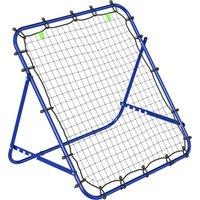 HOMCOM Adjustable Rebounder Net Kickback Target Goal for Teens Adults Training, Blue