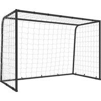 SPORTNOW Football Goal, 6 x 4ft Football Net with Ground Stakes and Metal Frame, Training Equipment for Indoor Outdoor Play