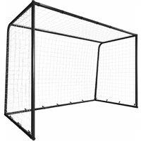 SPORTNOW Football Goal, 10 x 6.5ft Football Net with Ground Stakes and Metal Frame, Training Equipment for Indoor Outdoor Play