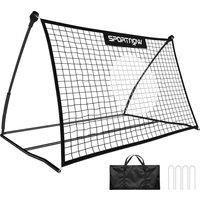 SPORTNOW Football Rebounder Net, Portable Kickback Football Rebounder Net with Carry Bag and Ground Stakes