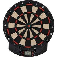 HOMCOM Plastic Electronic Dartboard w/ 6 Darts Black Aosom UK