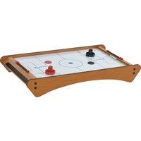 HOMCOM Mini Air Hockey Tabletop Game w/ 2 Pucks Pushers Fan Play Board Scoreboard Markings Portable Family Game Children Adults 8 Years+