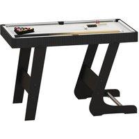 SPORTNOW 3.5ft Folding Pool Table, Snooker Table with 2 Cues, 16 Balls, Chalk, Triangle, Brush, Grey Aosom UK