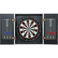 SPORTNOW Bristle Dartboard with Cabinet, 6 Steel Tip Darts, Cabinet