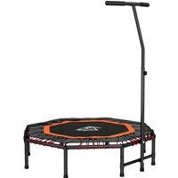 HOMCOM Fitness Trampoline, Bouncer with Adjustable Handle, Max Load 150 kg