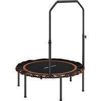 SPORTNOW 40 Foldable Fitness Trampoline Rebounder with Handle, Orange